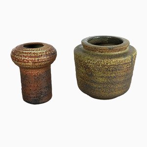 Ceramic and Earthenware Vases by Piet Knepper for Mobach, 1960s, Set of 2