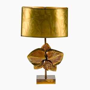 Lampada da tavolo in bronzo di Maison Charles, anni '70