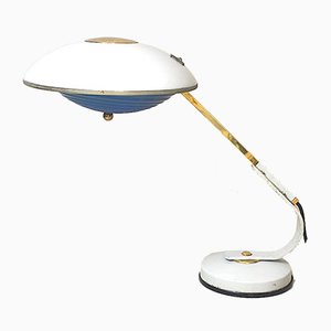 Mid-Century Italian Brass and Iron Table Lamp, 1960s