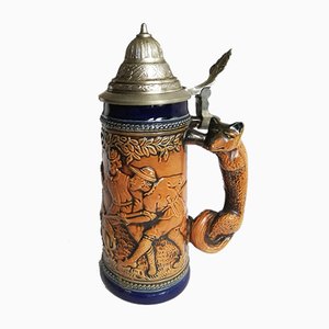 Boccale da birra Mid-Century in ceramica di Cerzit