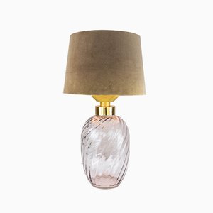 Brass and Blown Glass Table Lamp from Lumica, 1970s