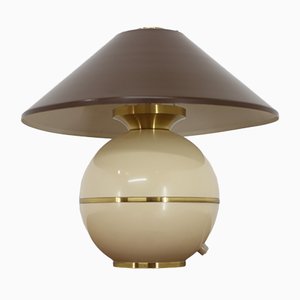 Lampada da tavolo in ottone e gesso di Napako, anni '60