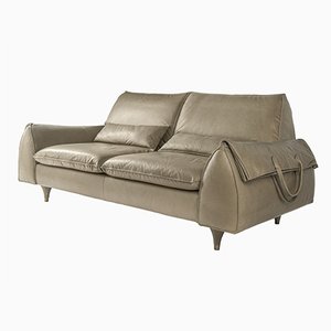 Eve Bag Sofa in Dove Grey Leather from VGnewtrend