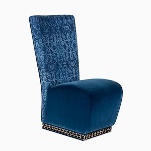 Blue Velvet Genova Eticaliving Chair by Slow+Fashion+Design for VGnewtrend