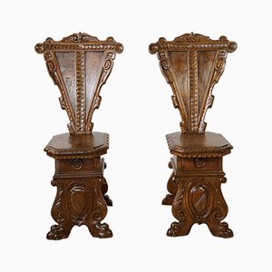 Antique Side Chairs, Set of 2