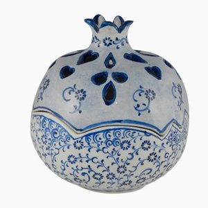 Turkish Handmade Ceramic Decorative Bowl, 1970s