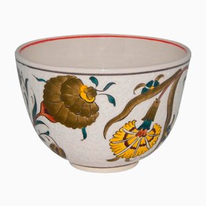 Vintage Turkish Hand-Painted Ceramic Fruit Bowl, 1970s