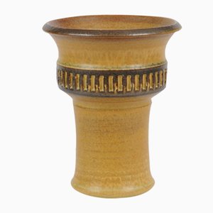Vaso in ceramica marrone di Joseph Simon per Søholm, anni '60