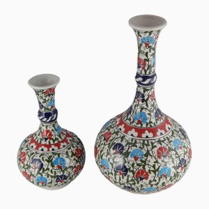 Jarrones turcos de cerámica, años 70. Juego de 2