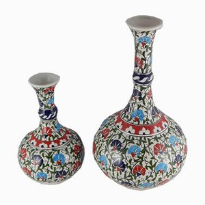 Jarrones turcos de cerámica, años 70. Juego de 2