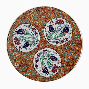 Dekorativer türkischer Keramikteller, 1970er