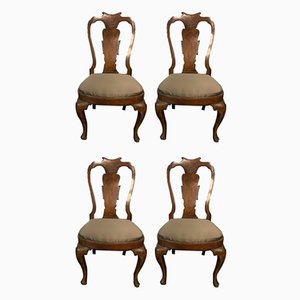 Antike Stühle im Chippendale Stil, 1800er, 4er Set