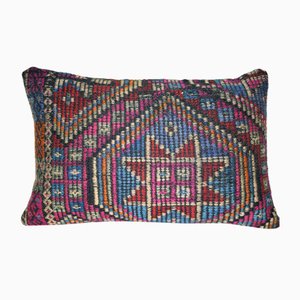 Funda para almohada de lana kilim con motivos geométricos de Vintage Pillow Store Contemporary