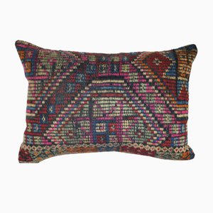 Vintage Turkish Hand-Embroidered Pillow Cover