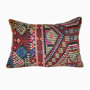 Federa lombare Kilim in lana lavorata a mano di Vintage Pillow Store Contemporary