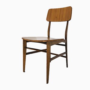 Vintage Scandinavian Wood Desk Chair, 1960s
