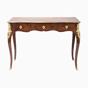 Small Antique Louis XV Kingwood Marquetry Desk