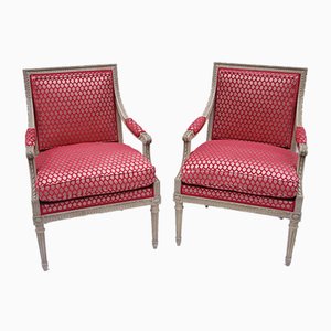 Fauteuils Louis XVI Anciens, années 1900, Set de 2