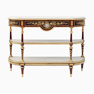 Table Console Ancienne Louis XVI en Acajou d'Adam Weisweiler