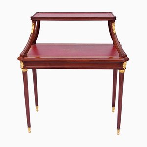 19th-Century Louis XVI Style Mahogany Tea Table