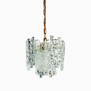 Vintage Ice Glass Chandelier by J.T. Kalmar for Kalmar, 1960s