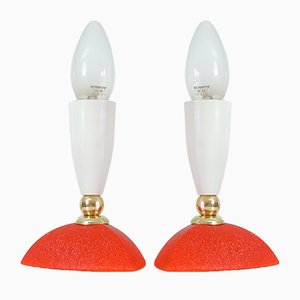 Mid-Century Rockabilly Table Lamps, 1950s, Set of 2