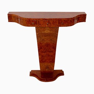 Amboina Burl Wood Console Table from ADM
