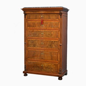 Antique Continental Walnut Chest of Drawers