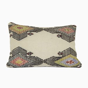 Plain Kilim Lumbar Pillow Cover