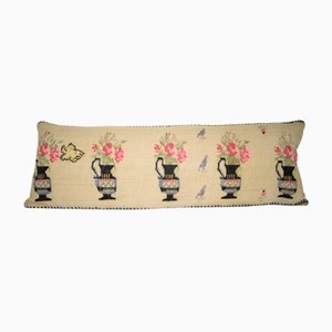 Long Kilim Pillow with Animal Pattern
