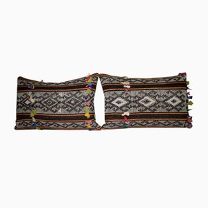 Housses de Coussin Kilim en Poils de Chèvre, Set de 2