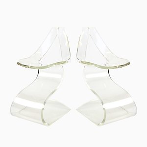 Sculptural Acrylic Glass Chair by Michel Dumas for Atelier Michel Dumas, 1970s
