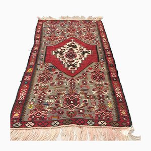 Tapis Kilim Rouge, Turquie, 1950s