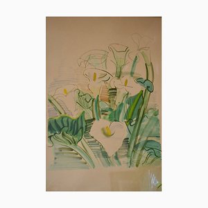 Les Arums Lithograph by Raoul Dufy, 1950s