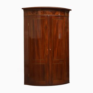 Antique George III Mahogany Corner Cupboard