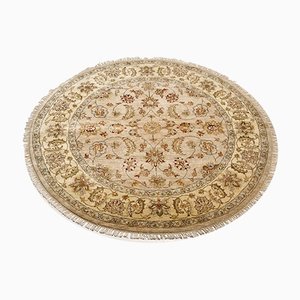 Tapis Rond Artisanal Vintage, Inde, 1963