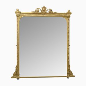 Large Victorian Overmantel Mirror