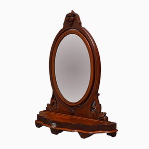 Espejo de tocador victoriano de caoba