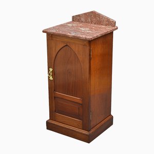 Meuble de Chevet Victorien Antique en Acajou