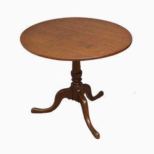 Antique George III Oak Tilt-Top Table
