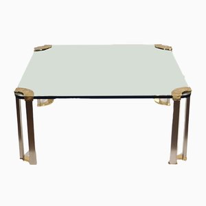 Couchtisch aus Bronze & Glas, 1970er