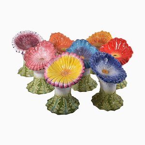 Beistellstuhl in Blumen-Optik aus Terrakotta von JPDemeyer Home Collection