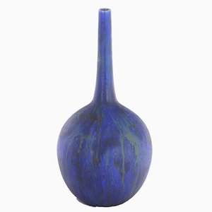 Tall Antique Matt Drip Glaze Art Vase from Bretby Pottery