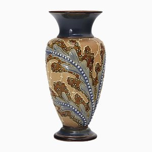 Antique Baluster Vase by Florence Roberts & Rosina Brown for Doulton Lambeth