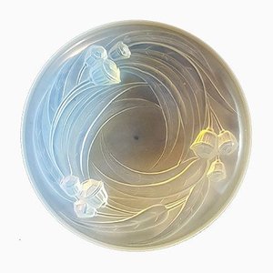 Art Deco Opalescent Glass Dish from Etling, 1920s
