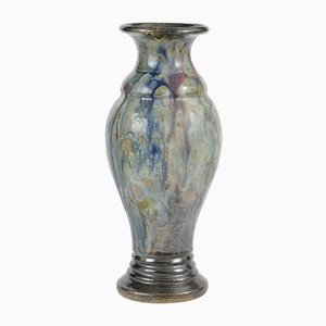 Stoneware Drip Glaze Vase by Roger Guerin, 1930s