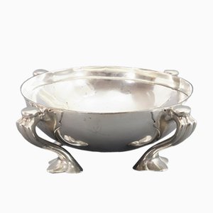Antique Art Nouveau Silver Bowl by Oliver Baker for Liberty & Co