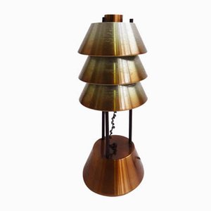 Italian Aluminum Table Lamp from Stilnovo, 1950s