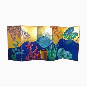 Hand-Painted Gold Leaf Screen by JPDemeyer Home Collection