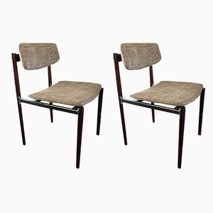 Mid-Century Modern Dutch Rosewood Dining Chairs, 1960s, Set of 2